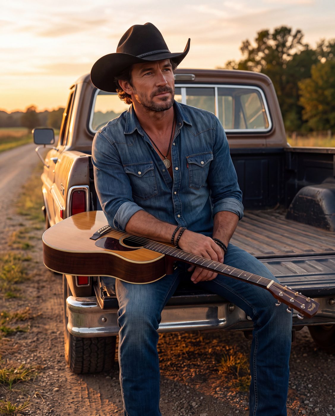 Jackson Raines, casual tailgate guitar